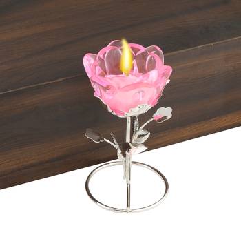 Pink Colour Flower Design Designer Show Piece 1