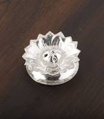 Silver Plated  Flower Design Agarbatti Holder