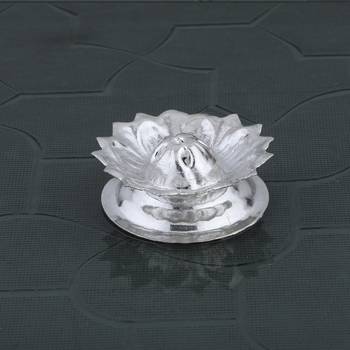 Silver Plated  Flower Design Agarbatti Holder 2