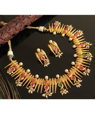 Mango Necklace Set - DREAMJWELL - 3208097