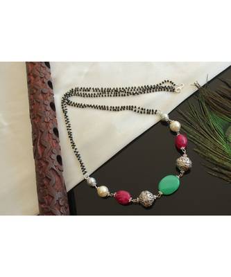 Beautiful Silver Tone Mangalsutra 1