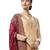 Beige embroidered satin salwar