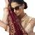 Beige embroidered satin salwar