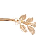 Leaves With Pearl Twist Hair Pin