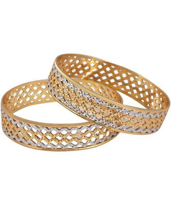 Gold Cubic Zirconia Bangles 1