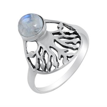 Multicolor Moonstone 925 Sterling Silver Rings 1