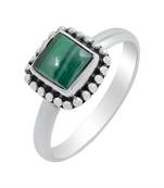 Multicolor Malachite 925 Sterling Silver Rings