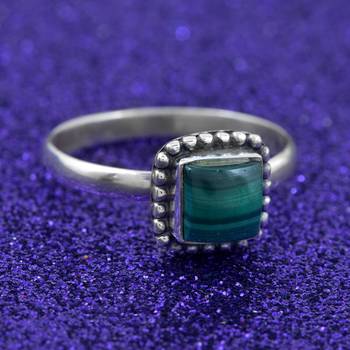 Multicolor Malachite 925 Sterling Silver Rings 3