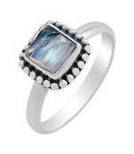 Multicolor Moonstone 925 Sterling Silver Rings