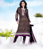 Black embroidered georgette salwar