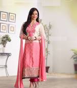 Pink brasso georgette salwar