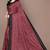 Pink woven lycra saree with blouse
