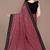 Pink woven lycra saree with blouse