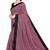 Pink woven lycra saree with blouse