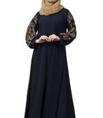 Blue Plain Kashibo Kaftan And Hijab