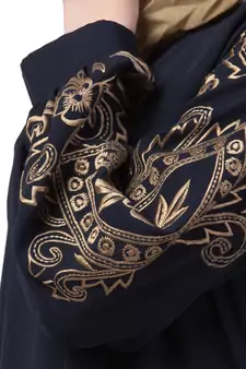 Blue Plain Kashibo Kaftan And Hijab