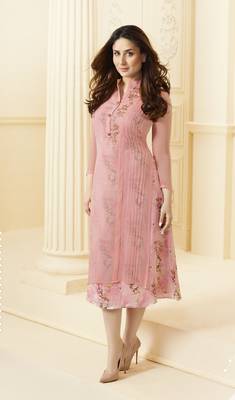 Ink Georgette Party Wear / Casual Wear Kurti 2
