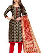 Black jacquard jacquard salwar