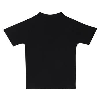 Black Printed Cotton Boys Tshirts 2