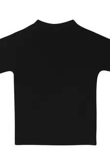Black Printed Cotton Boys Tshirts