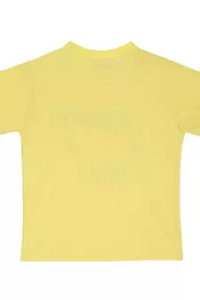Yellow Printed Cotton Boys Tshirts