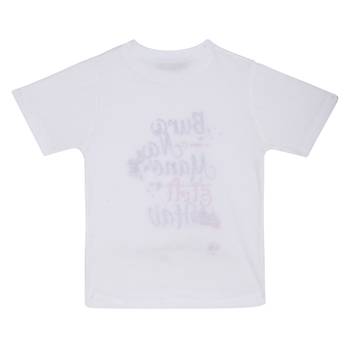 White Printed Cotton Boys Tshirts 2