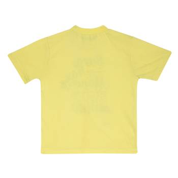Yellow Printed Cotton Boys Tshirts 2