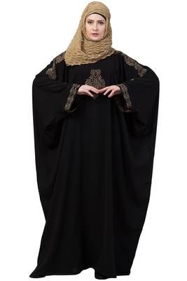 Rani Black Kaftan Abaya 1