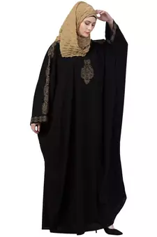 Rani Black Kaftan Abaya