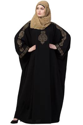 Rani Black Kaftan Abaya 5