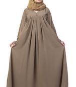 Beige Color A Pleated Sleeve Abya
