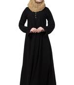 Black Color A Pleated Abaya