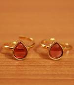 Red Toe-Rings