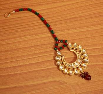 Red Ruby       Maang-Tikka 1