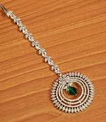 Green Onyx Maang-Tikka