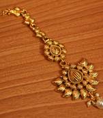 Gold Pearl Maang-Tikka