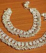 White Zircon       Anklets