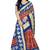 Red Printed Khadi Saree With Blouse