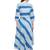 Women Blue Cotton Printed Maxi Dress