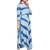 Women Blue Cotton Printed Maxi Dress