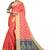 Kimisha Peach Sana Silk Jacquard Work  art silk  Saree With Jacquard Blouse
