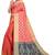 Kimisha Peach Sana Silk Jacquard Work  art silk  Saree With Jacquard Blouse