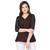 Black plain Net tops