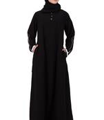 Black Plain Nida Abaya