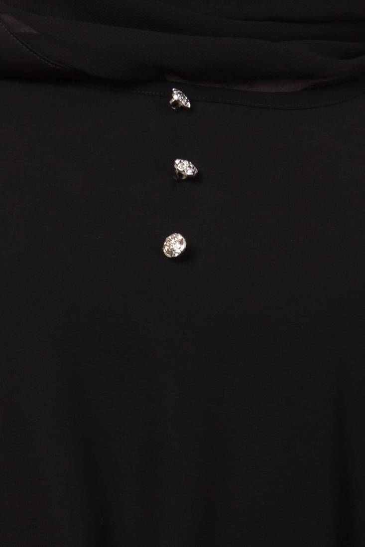 Black Plain Nida Abaya