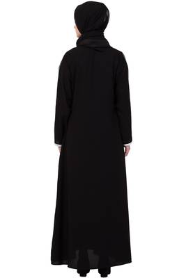 Black Plain Nida Abaya 6