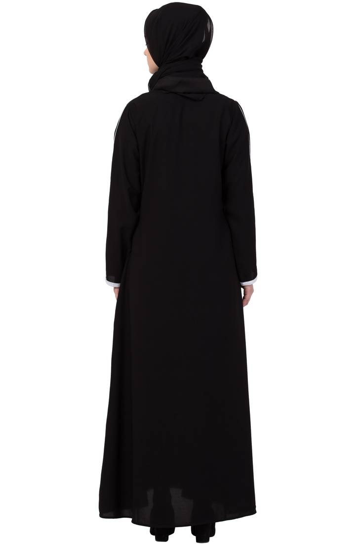 Black Plain Nida Abaya