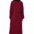 Maroon Plain Nida Abaya