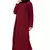 Maroon Plain Nida Abaya