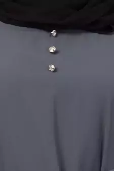 Grey Plain Nida Abaya